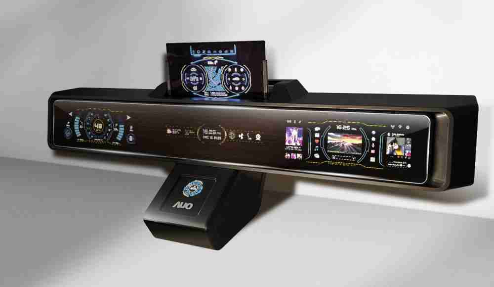 汇旺支付Micro LED沉浸式车舱显示方案结合 可卷式、、、可伸缩的Micro LED应用并可呈现不同的质感纹路，，，，展现人性化设计