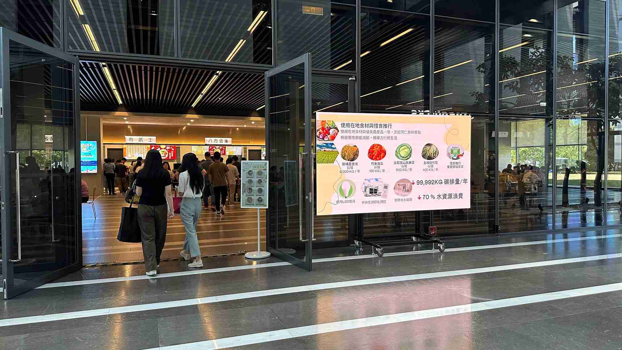  汇旺支付从日常办公环境出发，，，，于总部大楼员工餐厅推广低碳饮食、、发起减碳挑战等，，，，由内而外引导员工反思及改变个人日常行为，，，，将公司转型成推动永续发展的重要场域